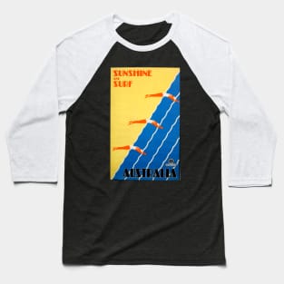 Vintage Travel - Australia Baseball T-Shirt